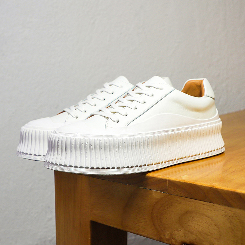 Platform Leather White